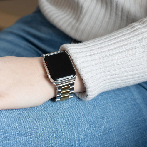 Steel Strap, silver/gold, lifestyle photo