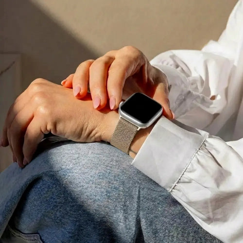 Bandz Apple Watch Milanese Strap 'Classic' (Starlight)