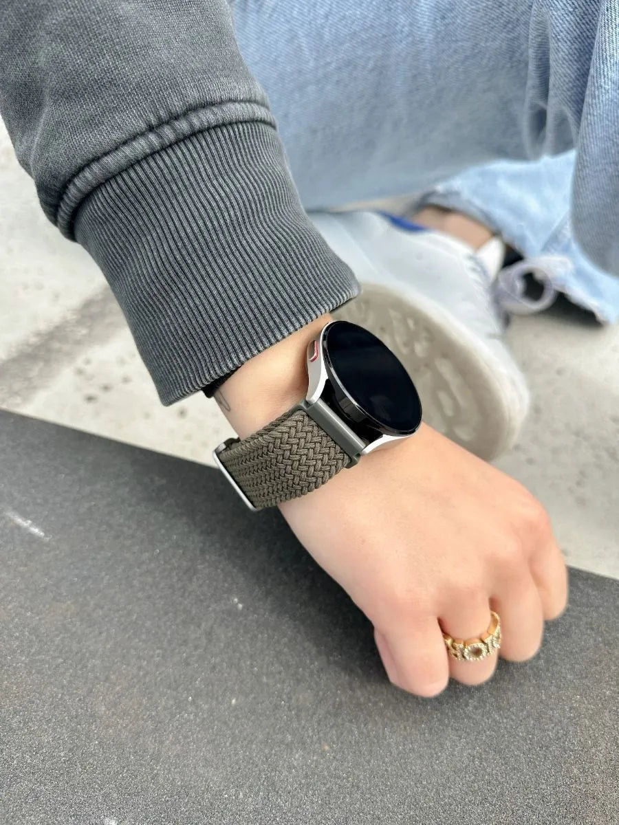 Amazfit Bip 6 verstellbares gewebtes Band (Grün)