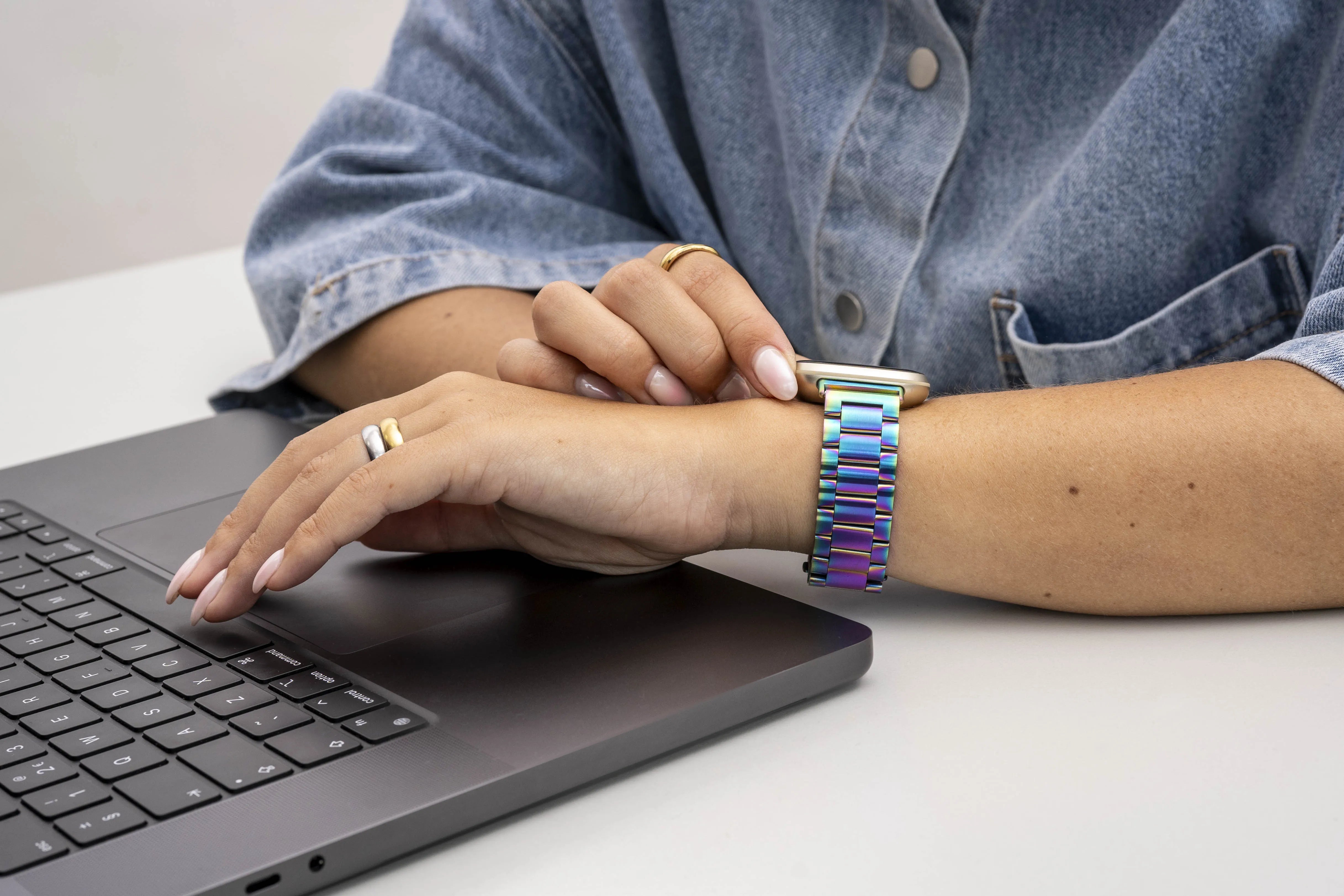 Amazfit GTR Mini Stahlarmband (Regenbogen)