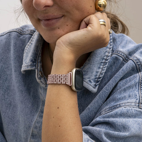 Pink Diamond Fitbit Sense Armband