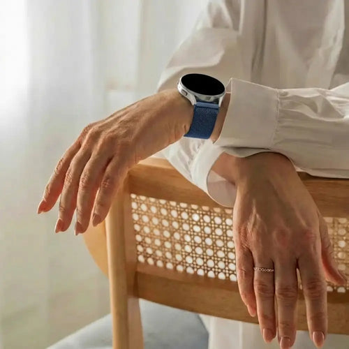 Watch Strap 22mm Milanese - Quick Release (Blue)