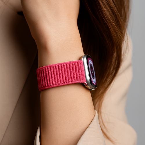 Apple Watch Ultra Wave Nylonarmband (Wassermelone)