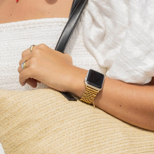 Jubilee Steel Strap, gold, lifestyle photo