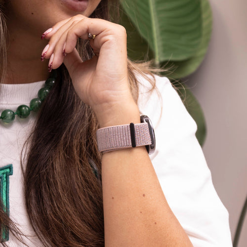 Samsung Galaxy Watch 8 Classic Nylonarmband (Rosa)