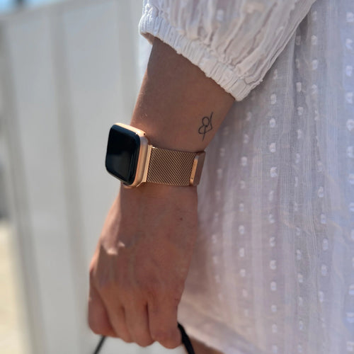 Fitbit Sense 2 Milanese-Armband (Roségold)