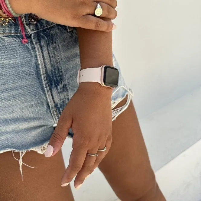 xoxo Wildhearts Apple Watch Silikonarmband (Beige)