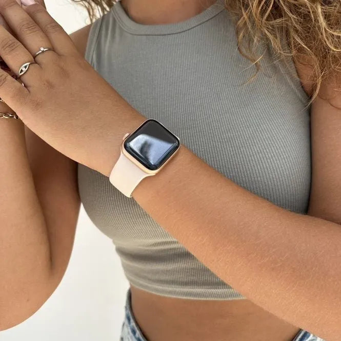 xoxo Wildhearts Apple Watch Silikonarmband (Beige)