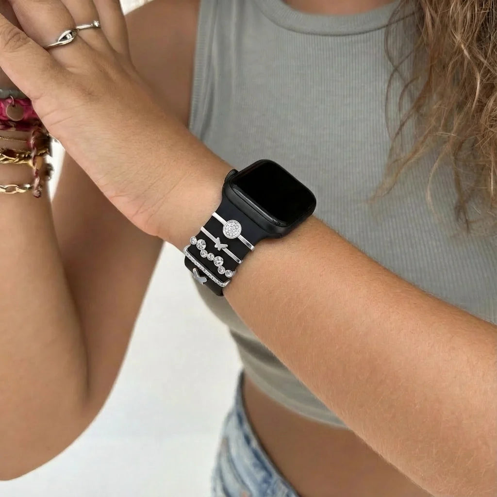 Anhänger für dein Apple Watch Armband - Butterfly (Silber)