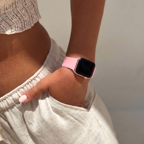 Silicone Strap, soft pink, lifestyle photo
