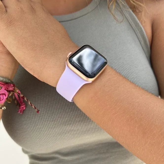 xoxo Wildhearts Apple Watch Silikonarmband (Flieder)