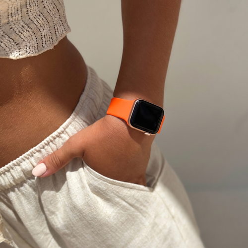 Silicone Strap, orange, lifestyle photo
