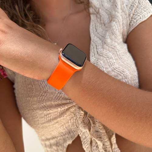 Silicone Strap, orange, lifestyle photo