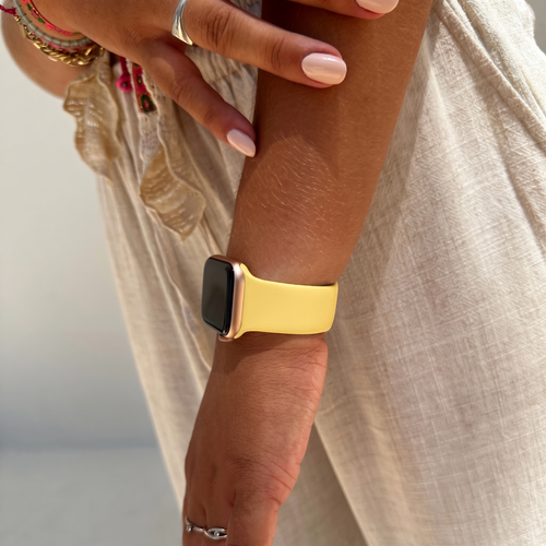 Silicone Strap, yellow, lifestyle photo