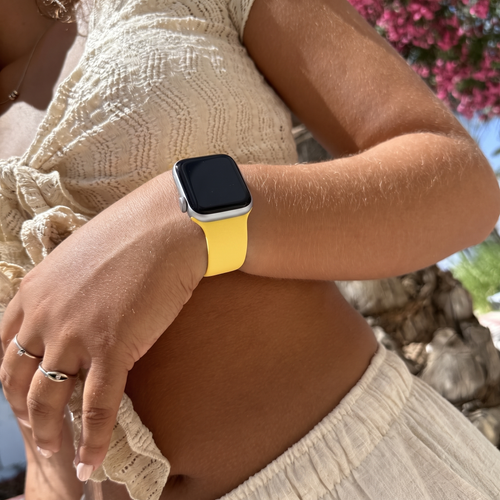 Silicone Strap, yellow, lifestyle photo