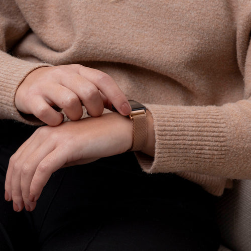 Huawei Band 10 Milanese-Armband (Rosé Gold)