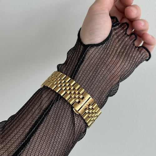 Jubilee Steel Strap, gold, lifestyle photo