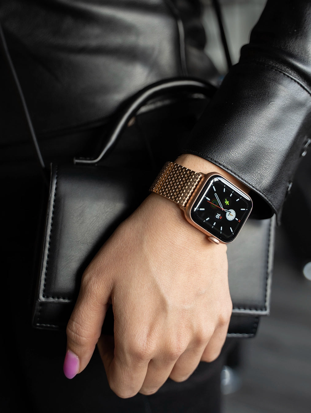 Apple Watch Metall Mesh Armband (Roségold)