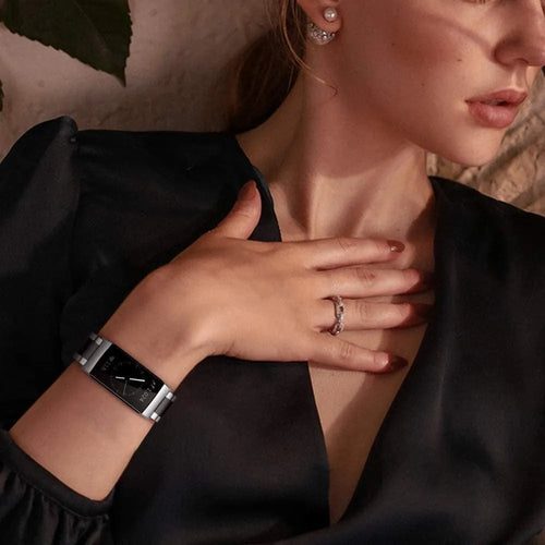 Steel Strap, silver/black, lifestyle photo