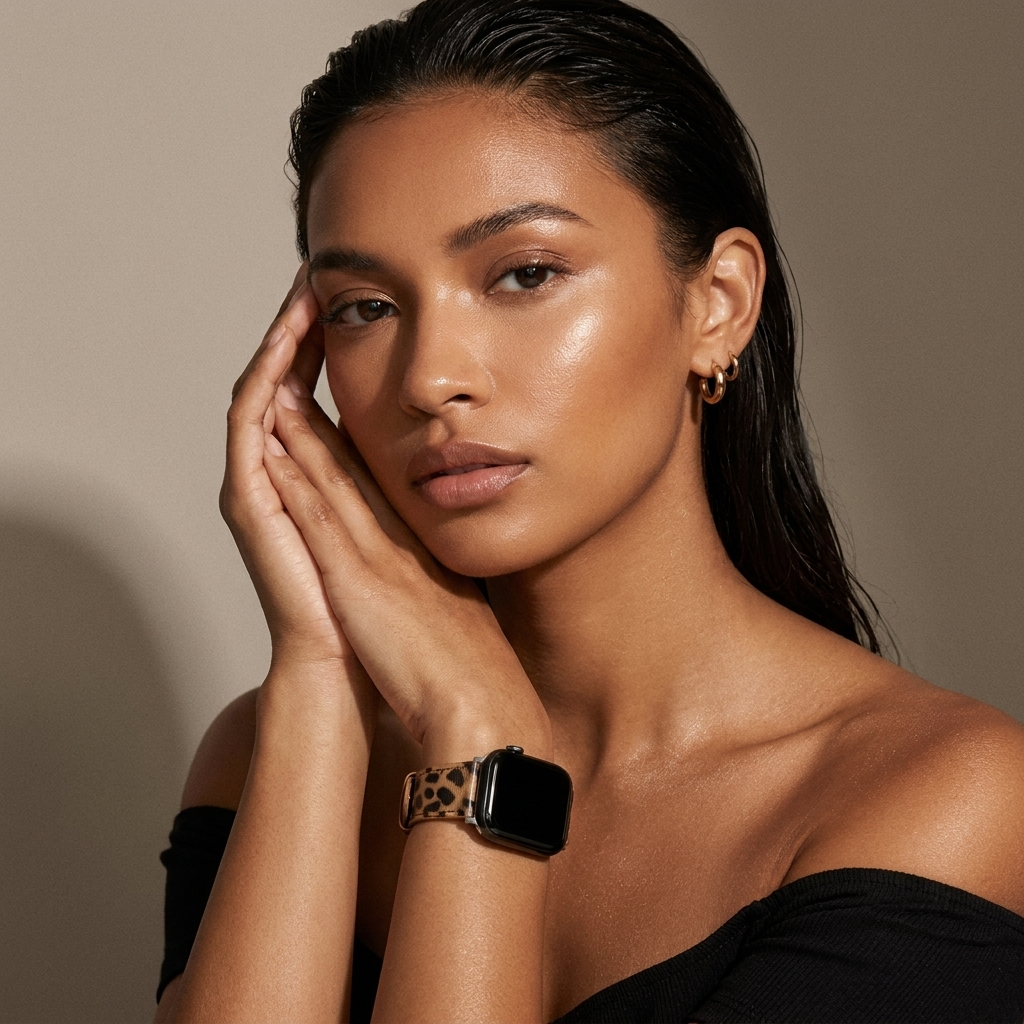 xoxo Wildhearts Apple Watch Lederarmband (Leopard)