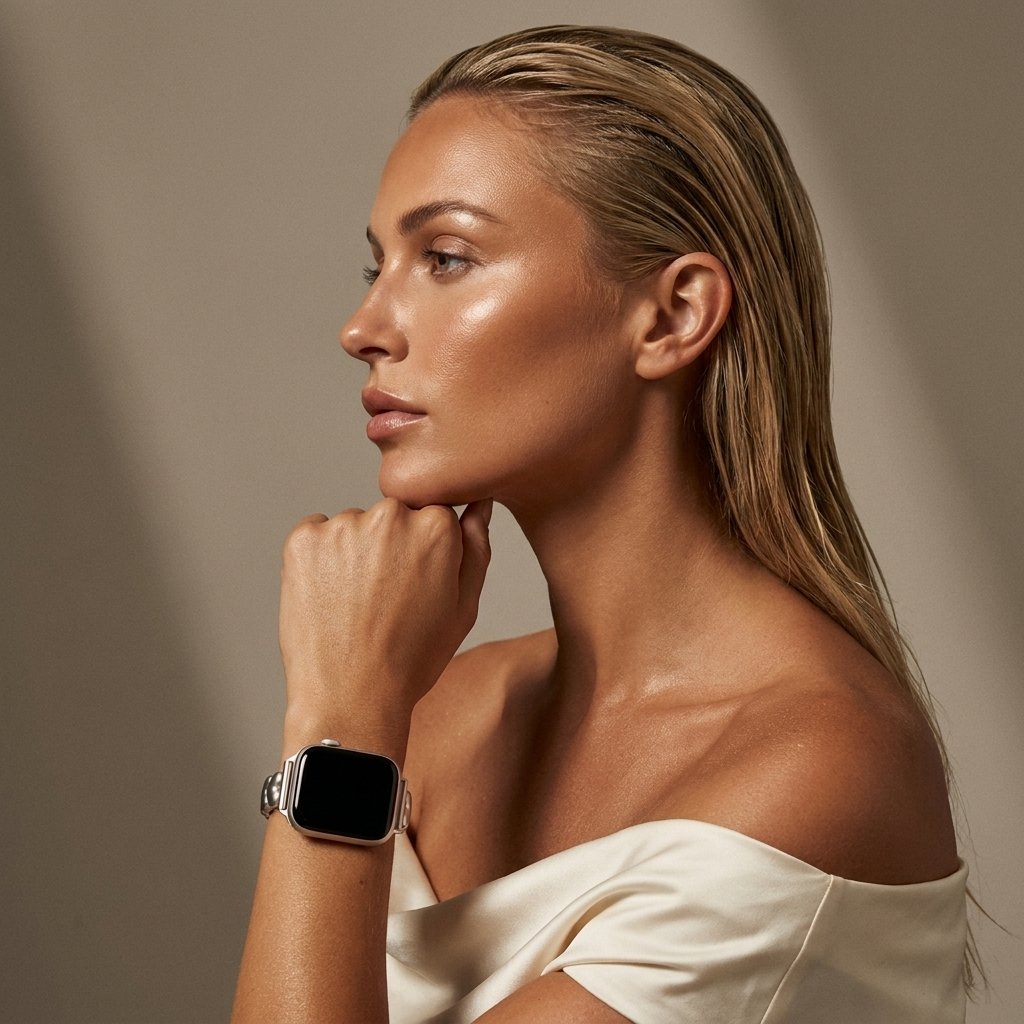 xoxo Wildhearts Apple Watch Stahlarmband 'Hearts' (Polarstern)