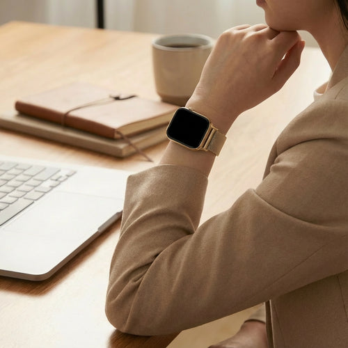 Xiaomi Smart Band 8 Pro Milanese Armband (Sekt)