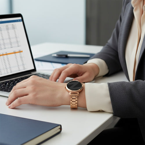 Steel Strap 'Classic', rose gold, lifestyle photo