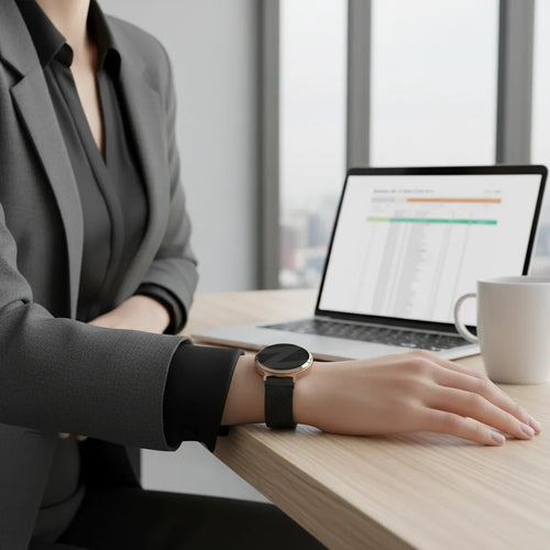 Milanese Loop Strap, black, lifestyle photo