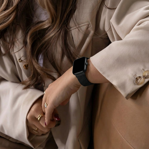 Xiaomi Smart Band 8 Pro geflochtenes Armband mit D-Schnalle (Schwarz)