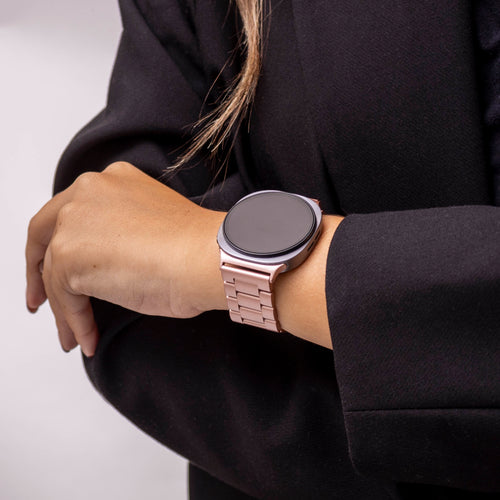 Bandz Samsung Galaxy Watch 8 - 40mm Steel Strap 'Classic' (Pink)