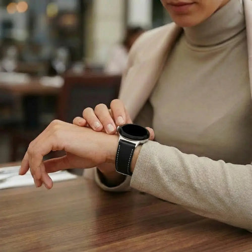Google Pixel Watch 3 - 45mm Lederarmband (Schwarz)