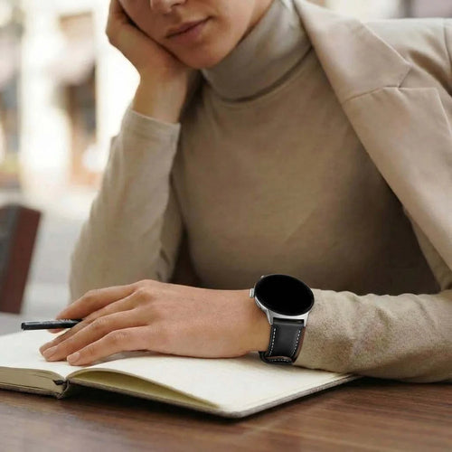 Google Pixel Watch 3 - 45mm Lederarmband (Schwarz)