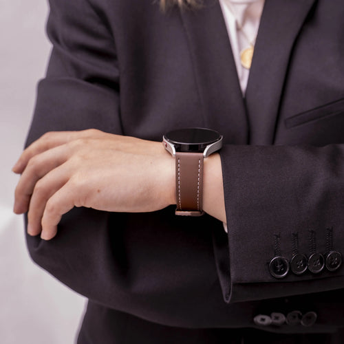 Fossil Gen 5e - 42mm 'One Push' Lederarmband (Dunkelbraun)