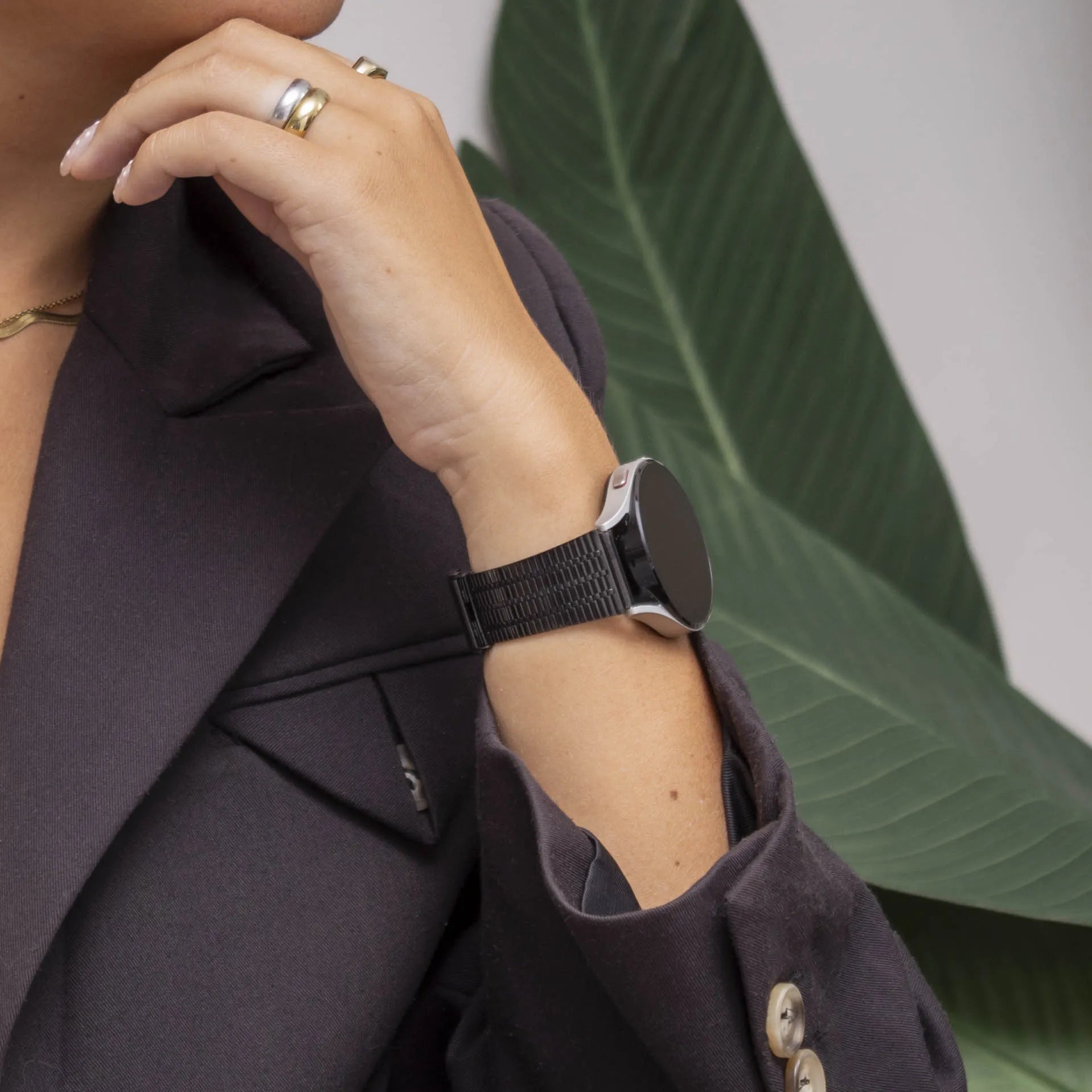 Xiaomi Amazfit GTR Edelstahl-Armband (Schwarz)