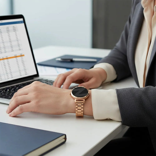 Steel Strap 'Classic', rose gold, lifestyle photo