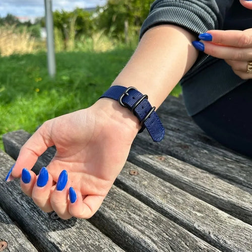 Amazfit Bip 3 (Pro) Nylon Buckle Strap (Blue)