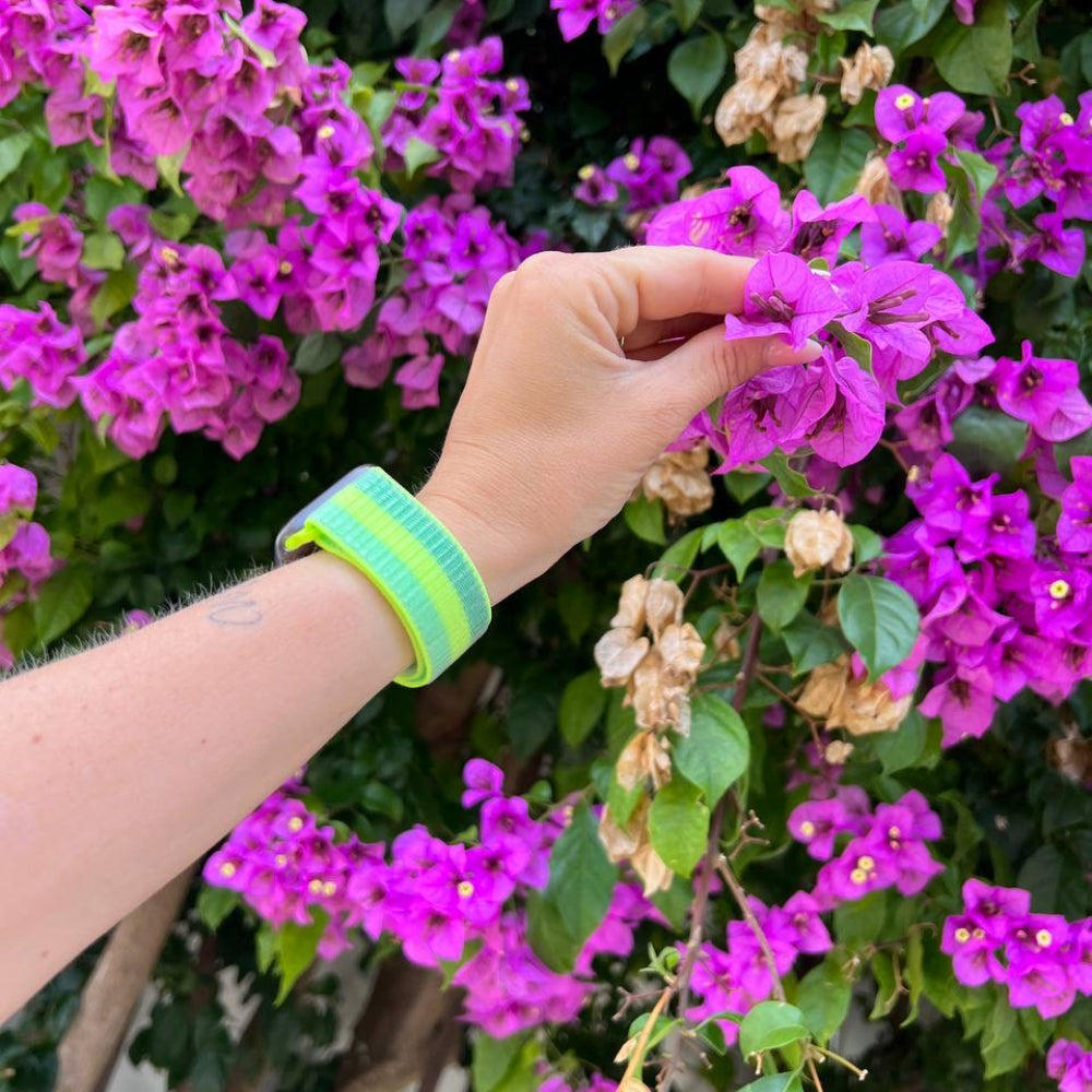 Apple Watch Ultra Nylonarmband (Grün/Gelb)