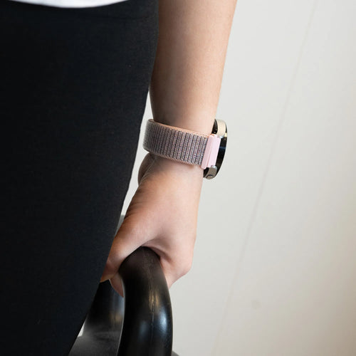Bandz Coros Pace 2 Nylon Loop Armband (Rosa)