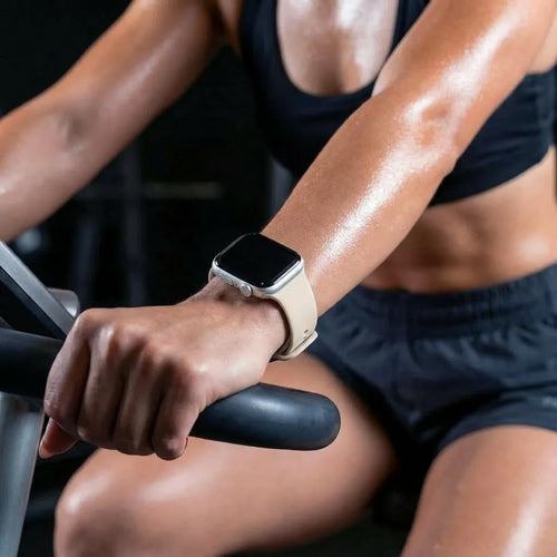 Bandz Apple Watch Dual Snap Silikonarmband (Polarstern)