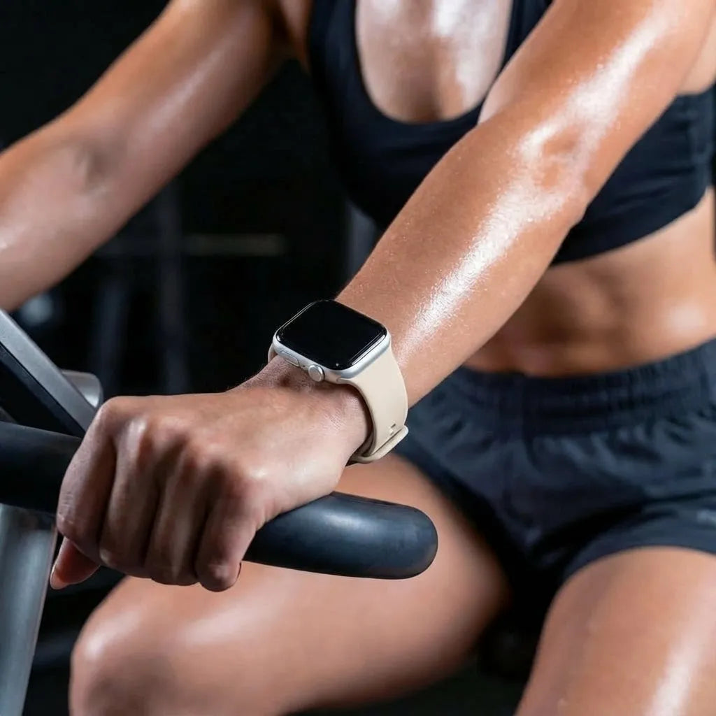 Bandz Apple Watch Dual Snap Silikonarmband (Polarstern)