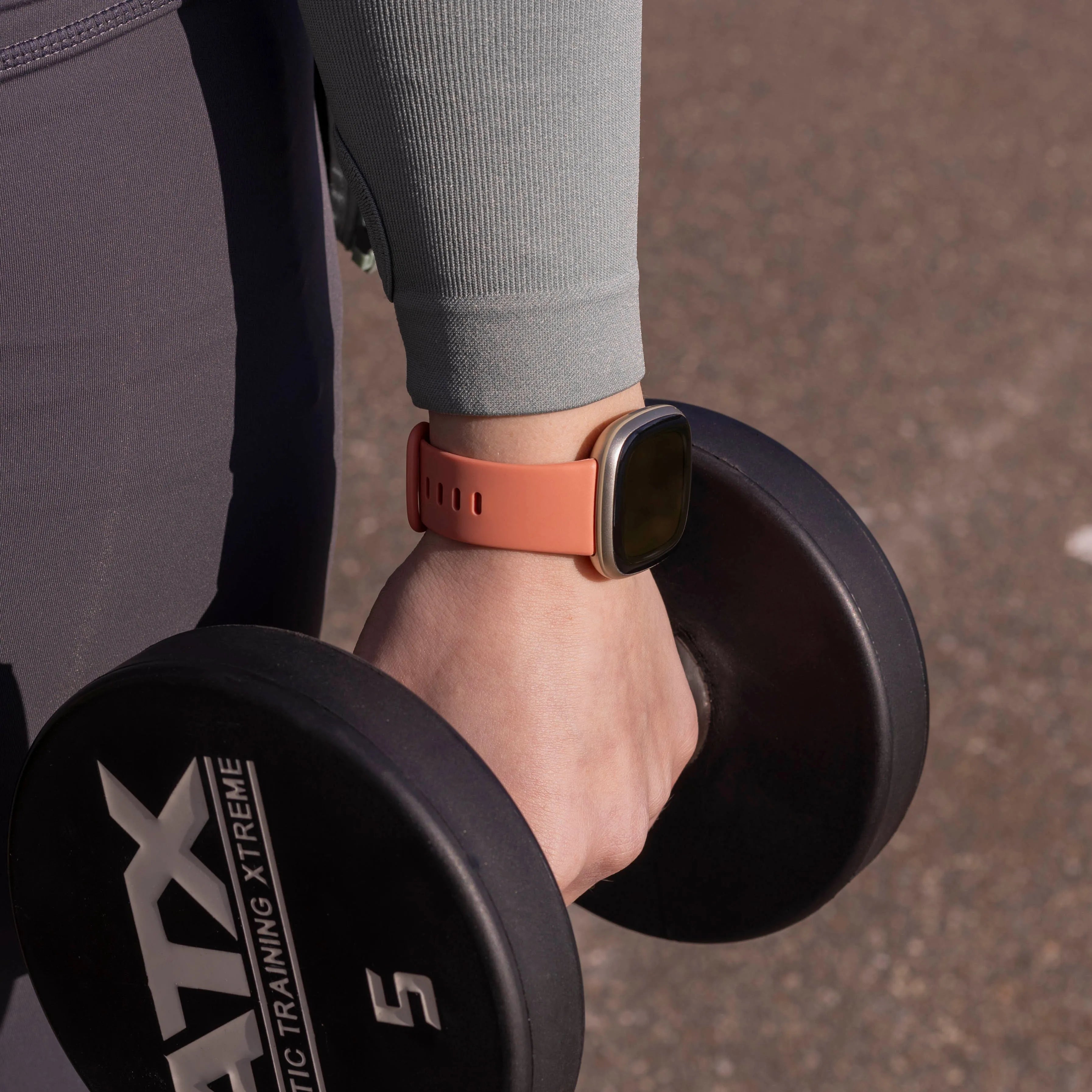 Fitbit Sense Silikonarmband Classic (Rosa)