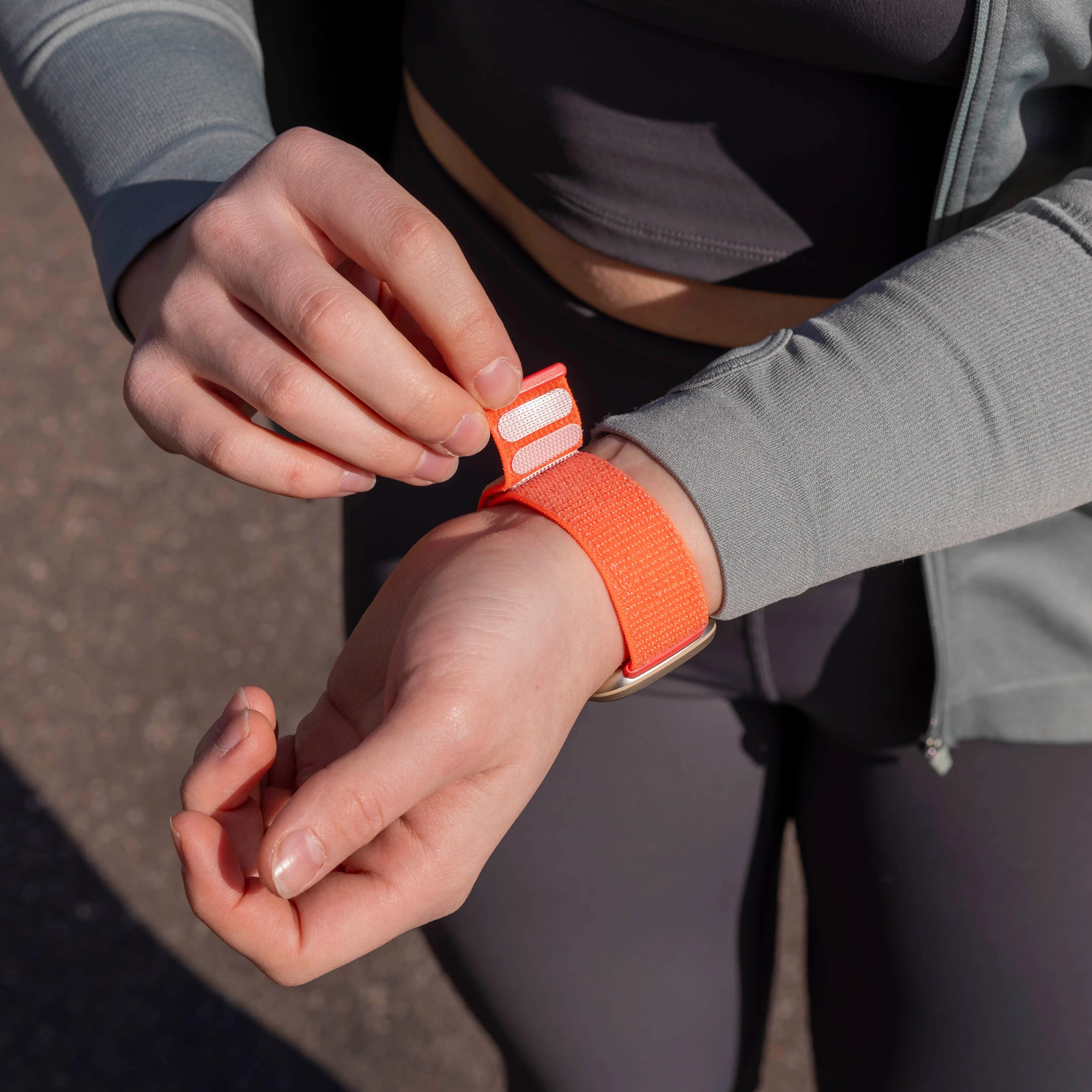 Fitbit Sense Nylon Strap (Orange)