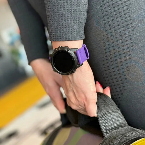 Garmin Fenix 5 (Plus)/6 (Pro) Silicone Strap (Purple)