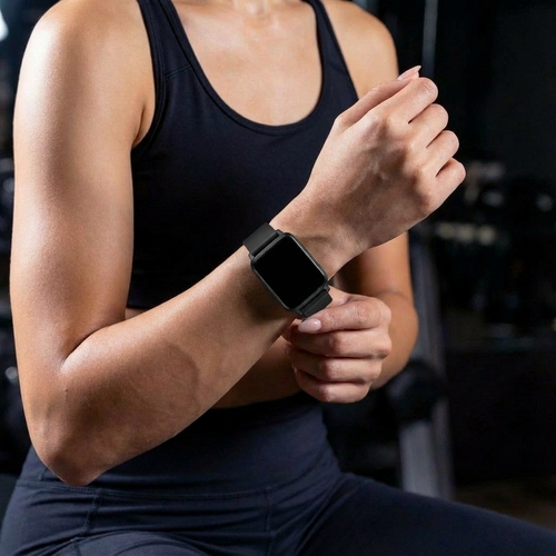 Silicone Strap, black, lifestyle photo