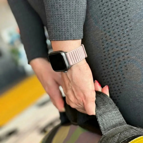 Huawei Watch Fit 4 Pro Nylon Wave Strap (Light Pink)