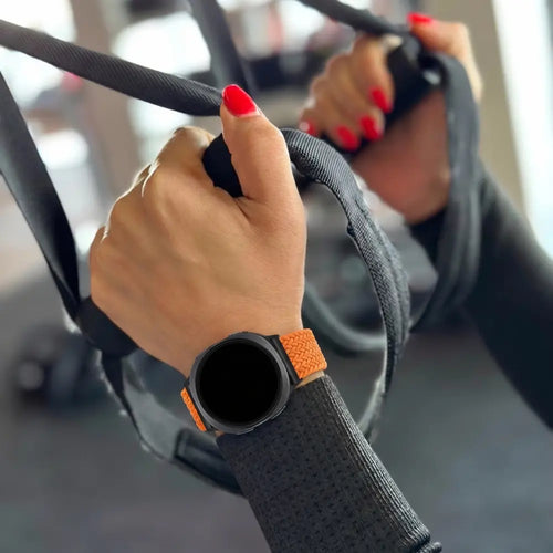 Bandz Samsung Galaxy Watch 8 Classic Magnetisches Geflochtenes Armband (Orange)
