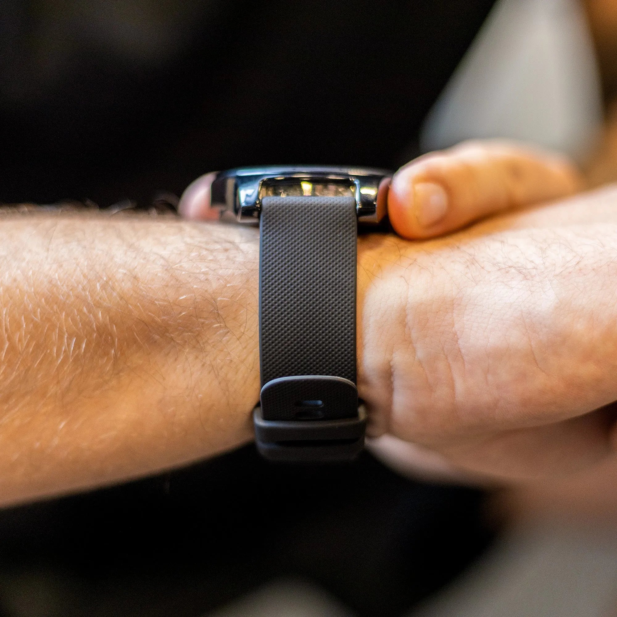 OnePlus Watch Luxus-Silikonarmband (Schwarz)