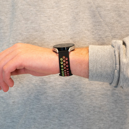 Bandz Amazfit Cheetah 2 Pro Sport Strap 'Deluxe' (Black/Colourful)