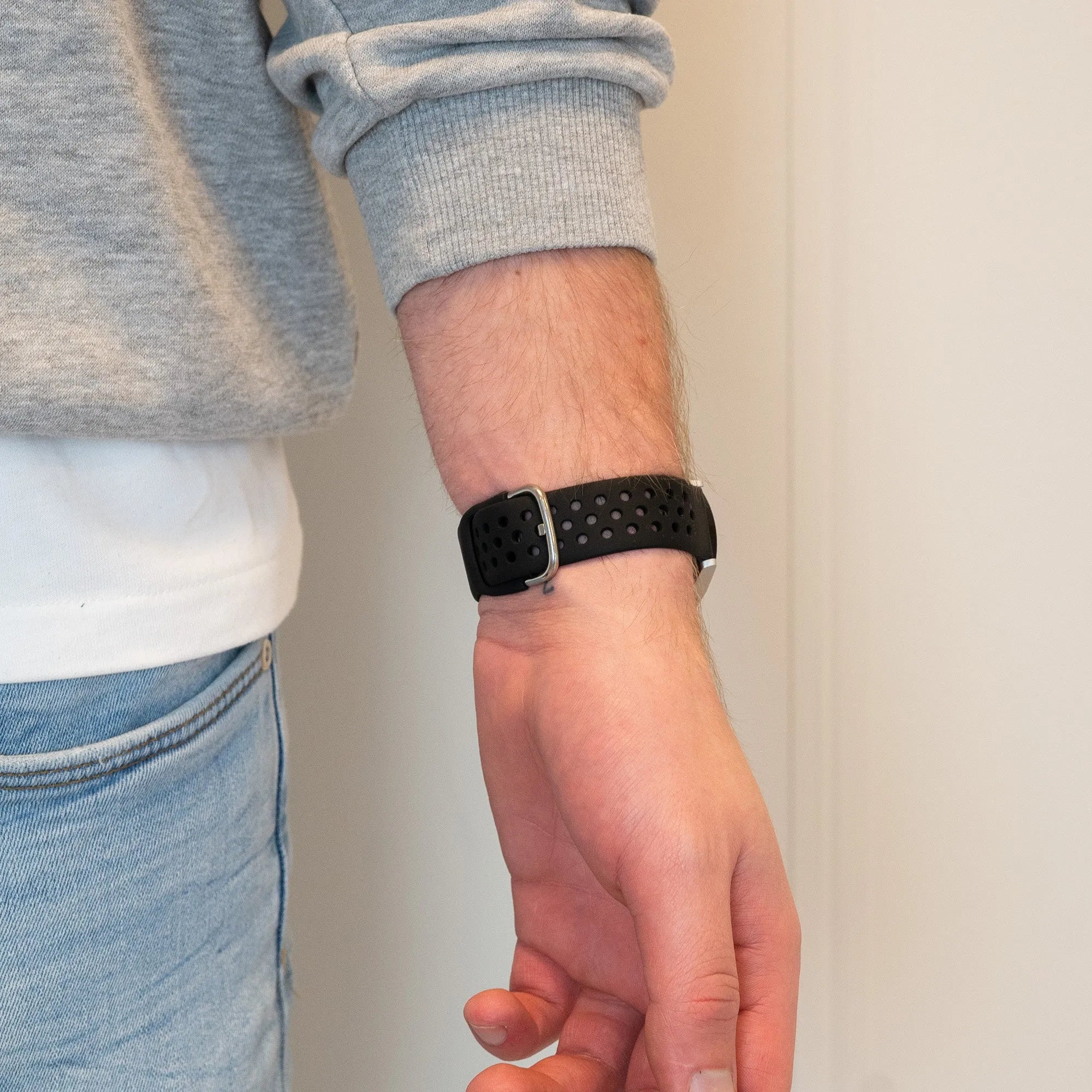 Bandz Amazfit GTS 4 (Mini) Sport Strap 'Air' (Black)