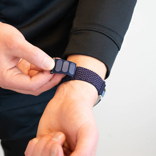 Bandz OnePlus Watch 3 Nylon Loop Armband (Indigo Blau)